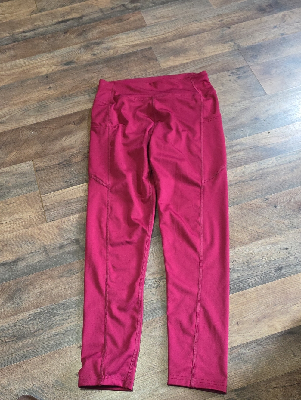 Women’s High-Waist Leggings in Berry Red